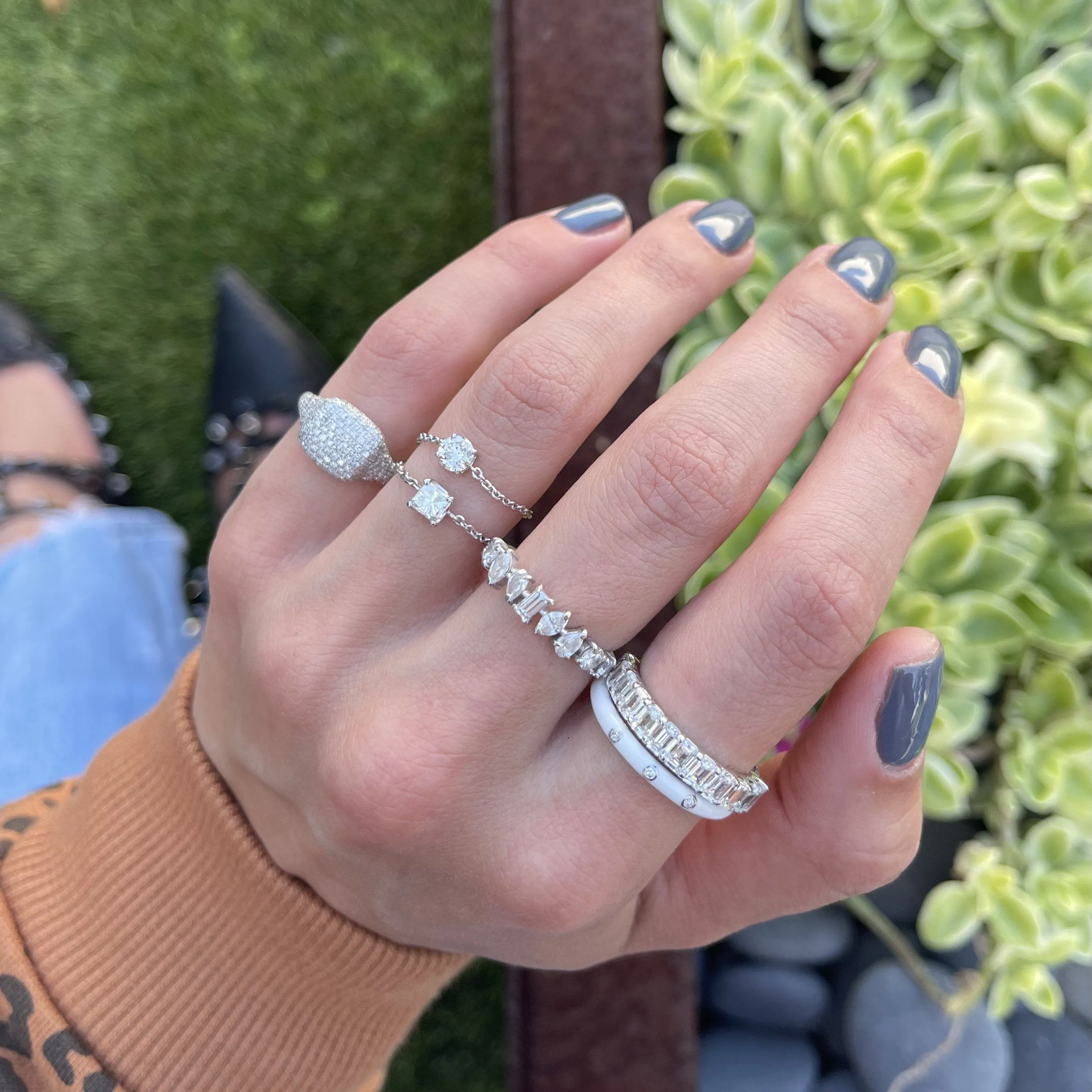 Multishape Diamond Band