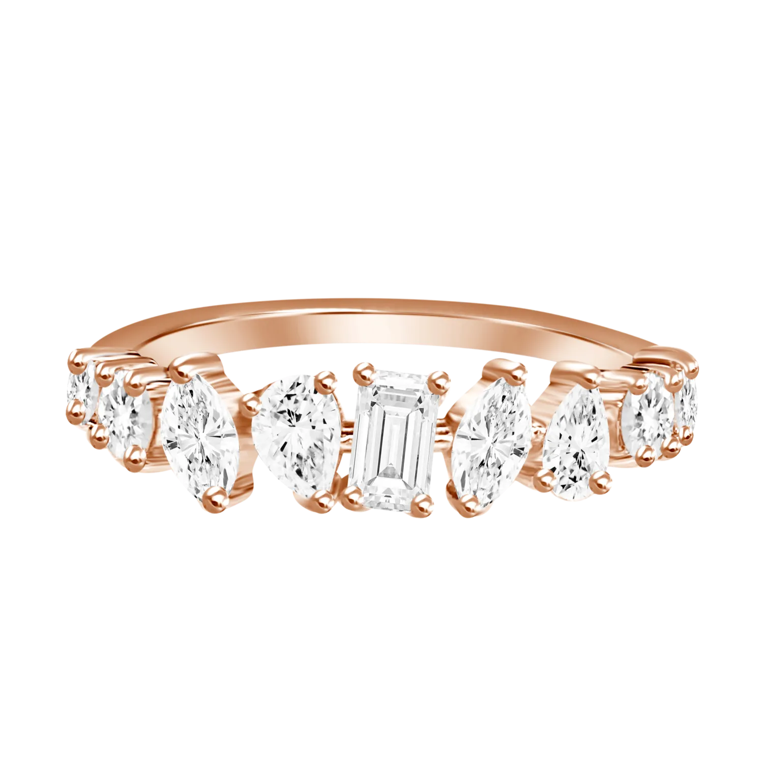 Multishape Diamond Band