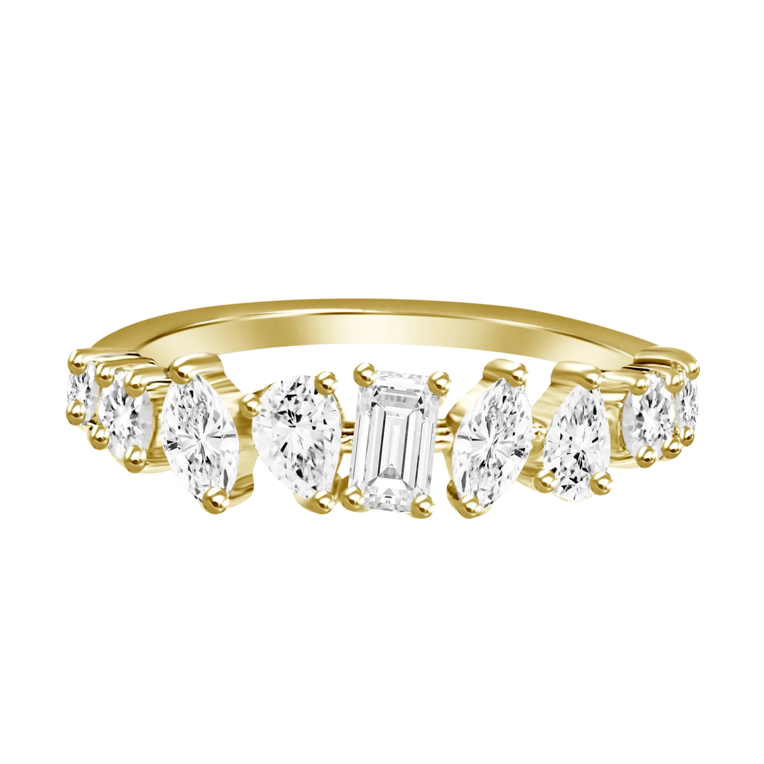 Multishape Diamond Band
