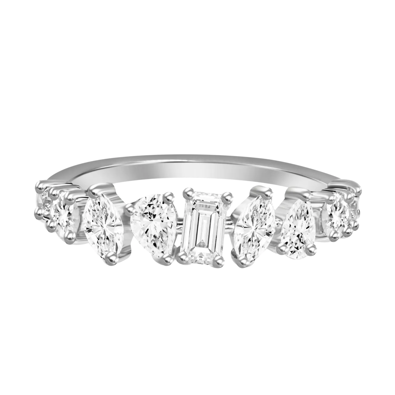 Multishape Diamond Band