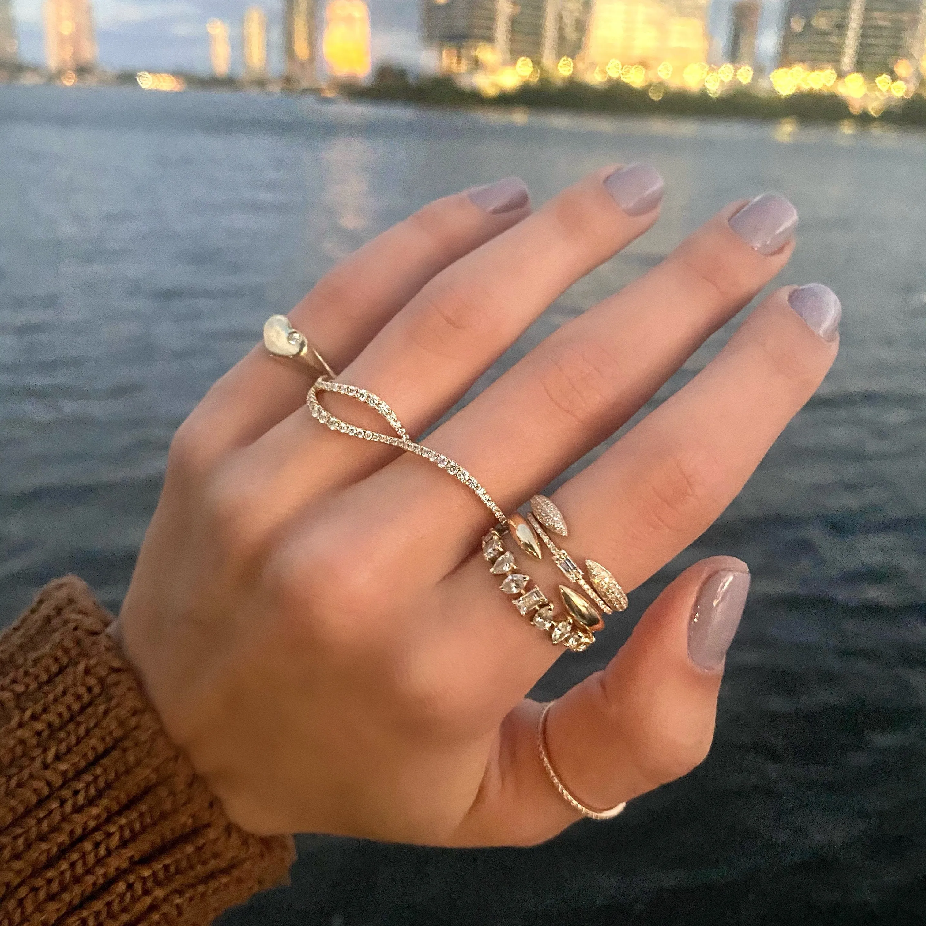 Multishape Diamond Band
