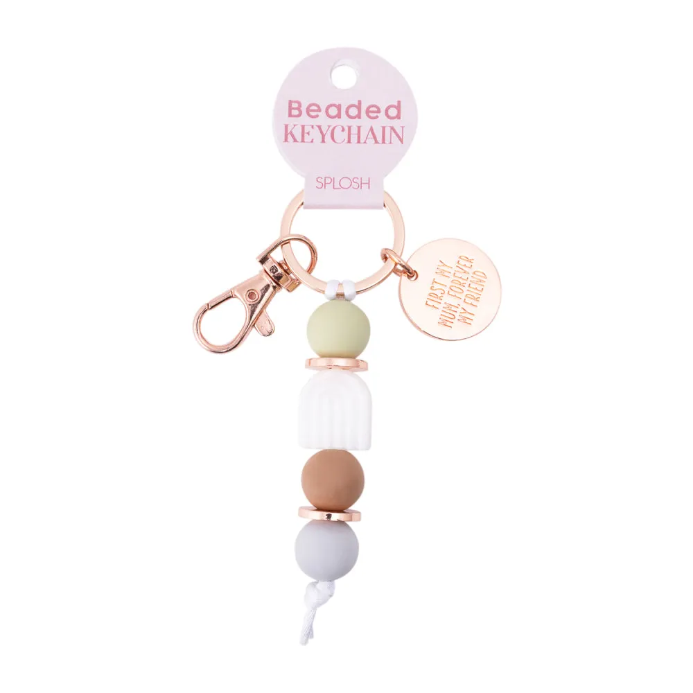 Mum "First my Mum forever my friend" Silicone Keyring