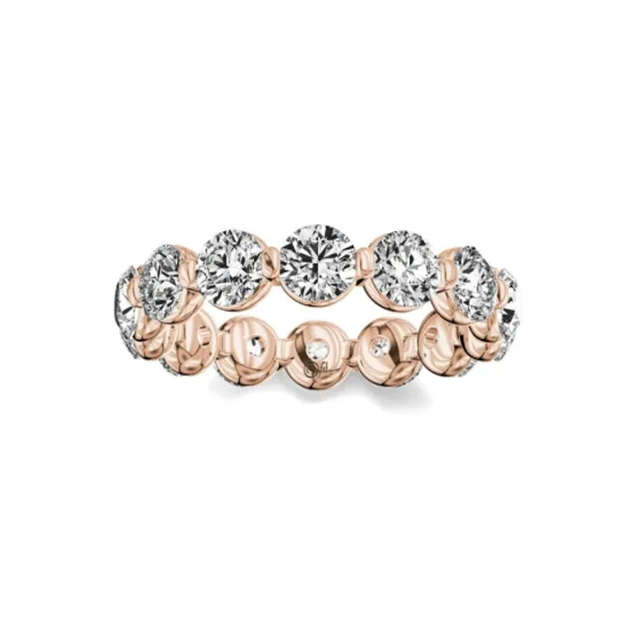 My Caroline Rose Gold 1.90ctw Round Brilliant Eternity Wedding Band- VC1042-RD-010-RG