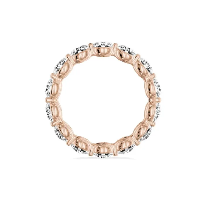 My Caroline Rose Gold 1.90ctw Round Brilliant Eternity Wedding Band- VC1042-RD-010-RG