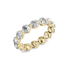 My Caroline Yellow Gold 3.00ctw Round Brilliant Eternity Wedding Band- UVC1038YR5JK