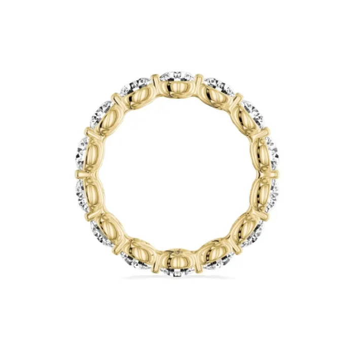 My Caroline Yellow Gold 3.00ctw Round Brilliant Eternity Wedding Band- UVC1038YR5JK