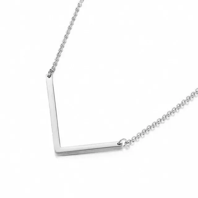 New Minimalist A-Z Letter Name Initial Necklaces For Women Big Letter Pendant Necklace