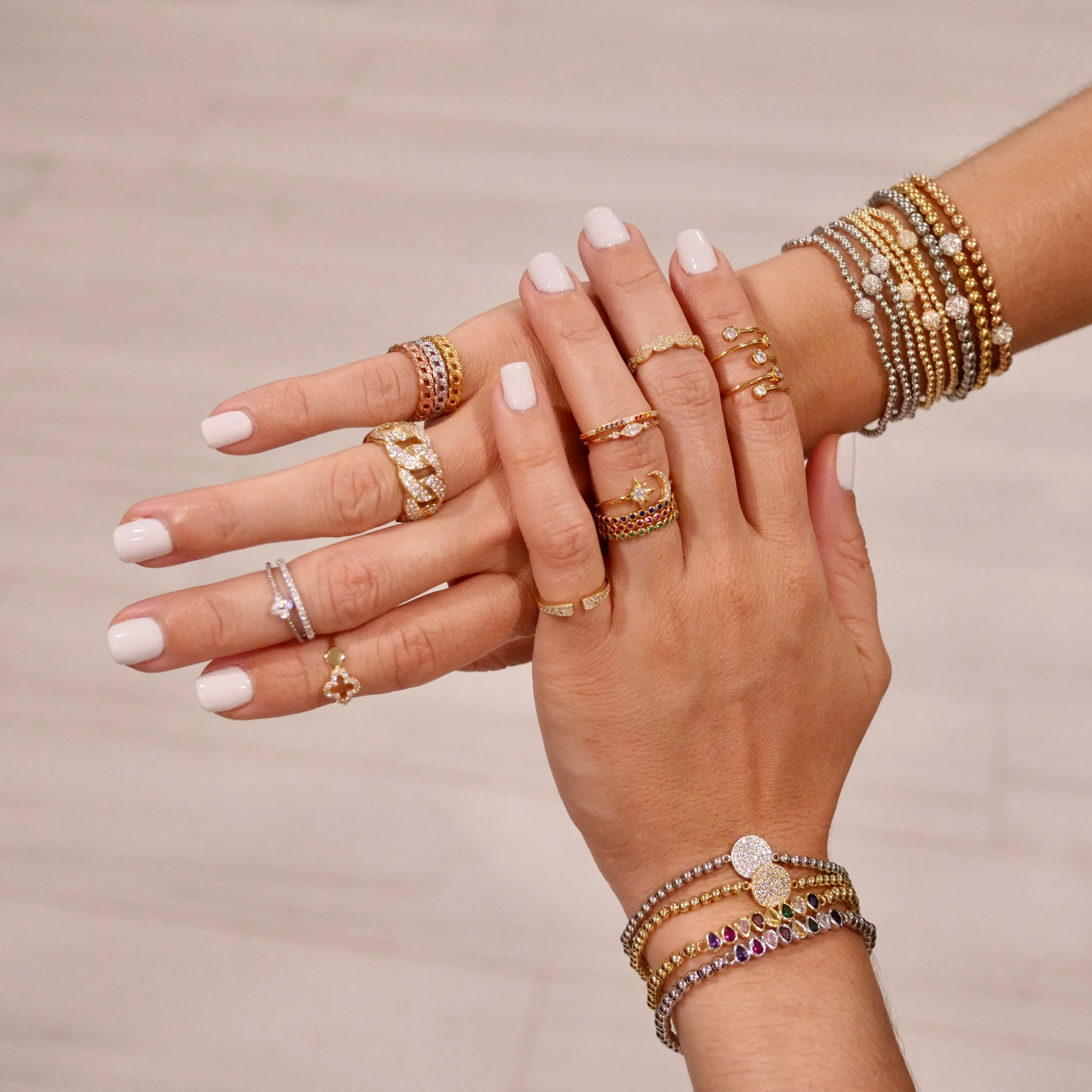 Open CZ Pave Ring - Gold or Silver