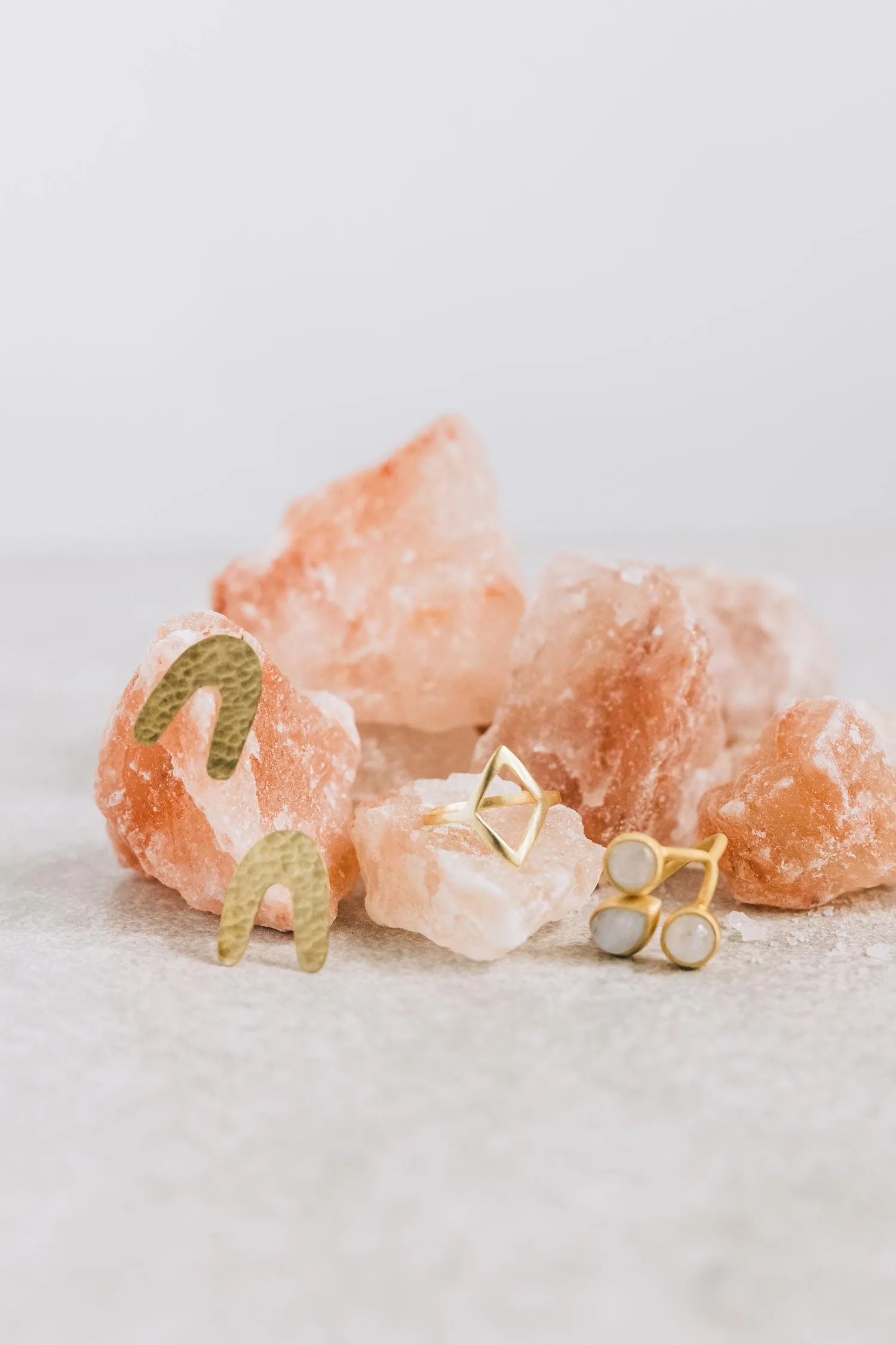 Open Diamond Brass Ring