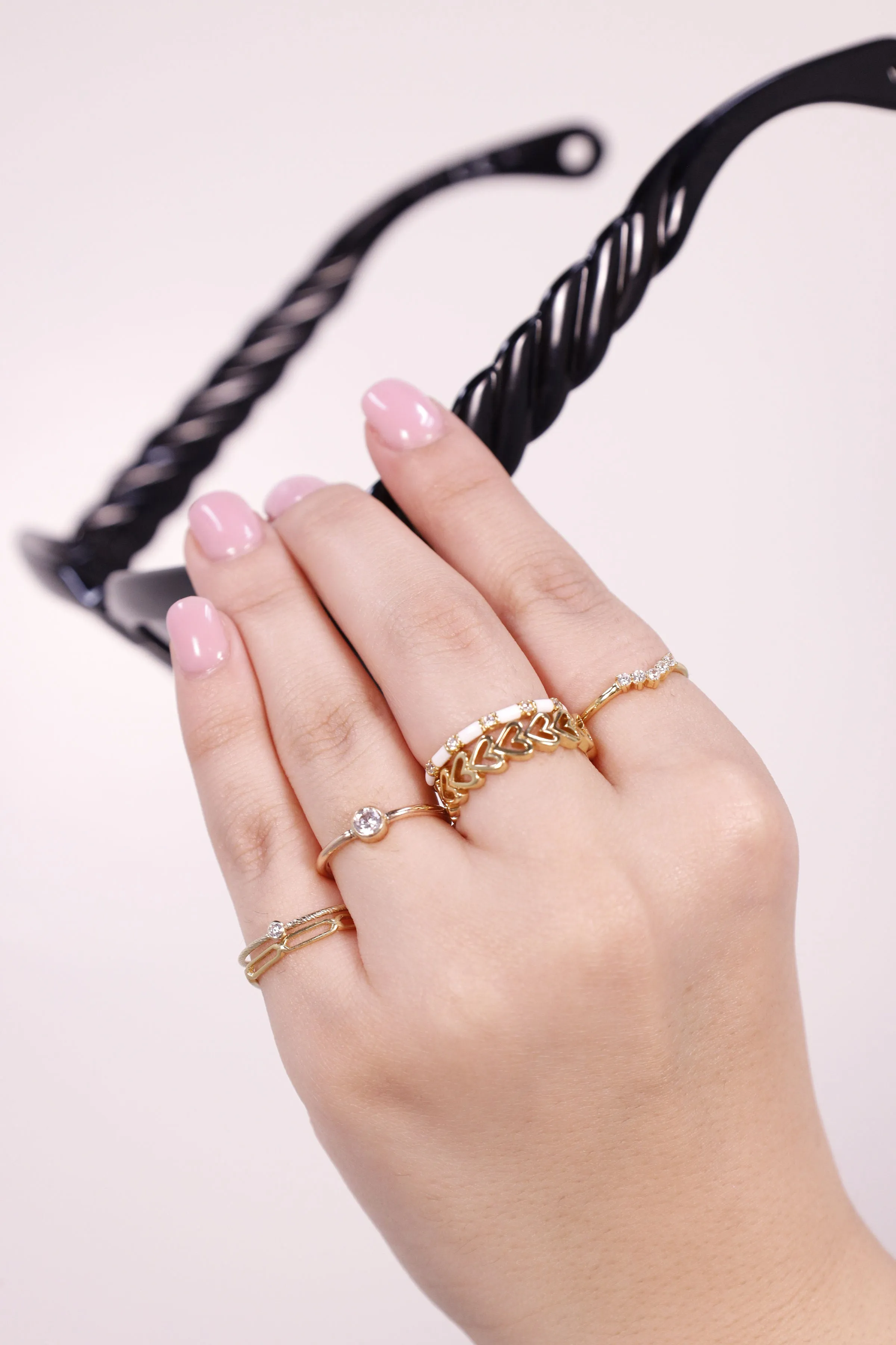 Open Heart Band Ring