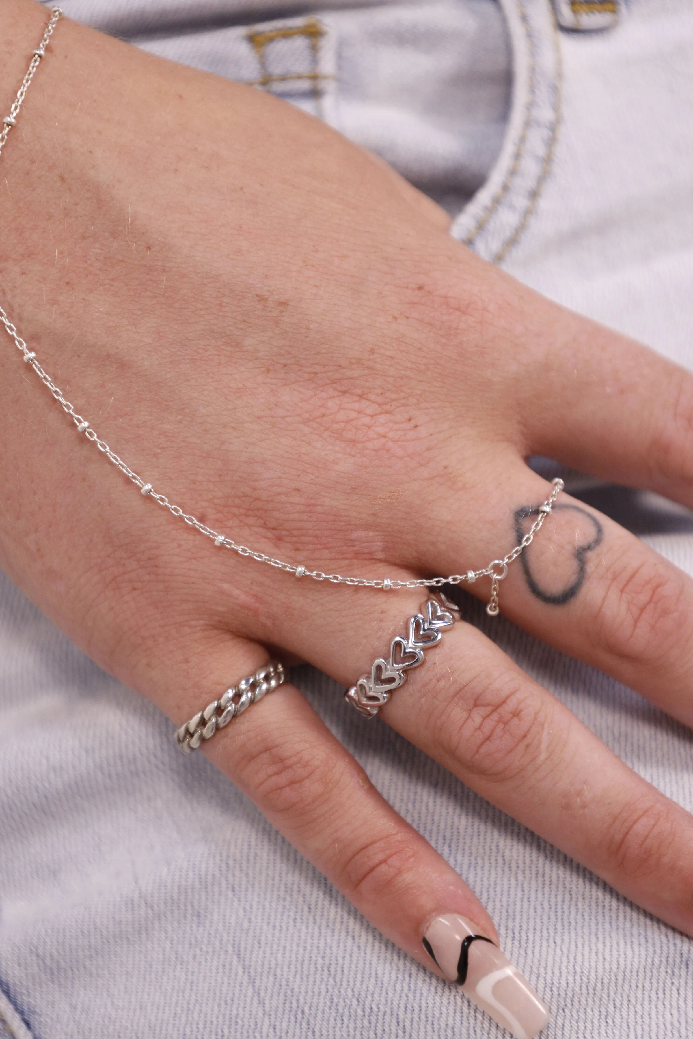 Open Heart Band Ring