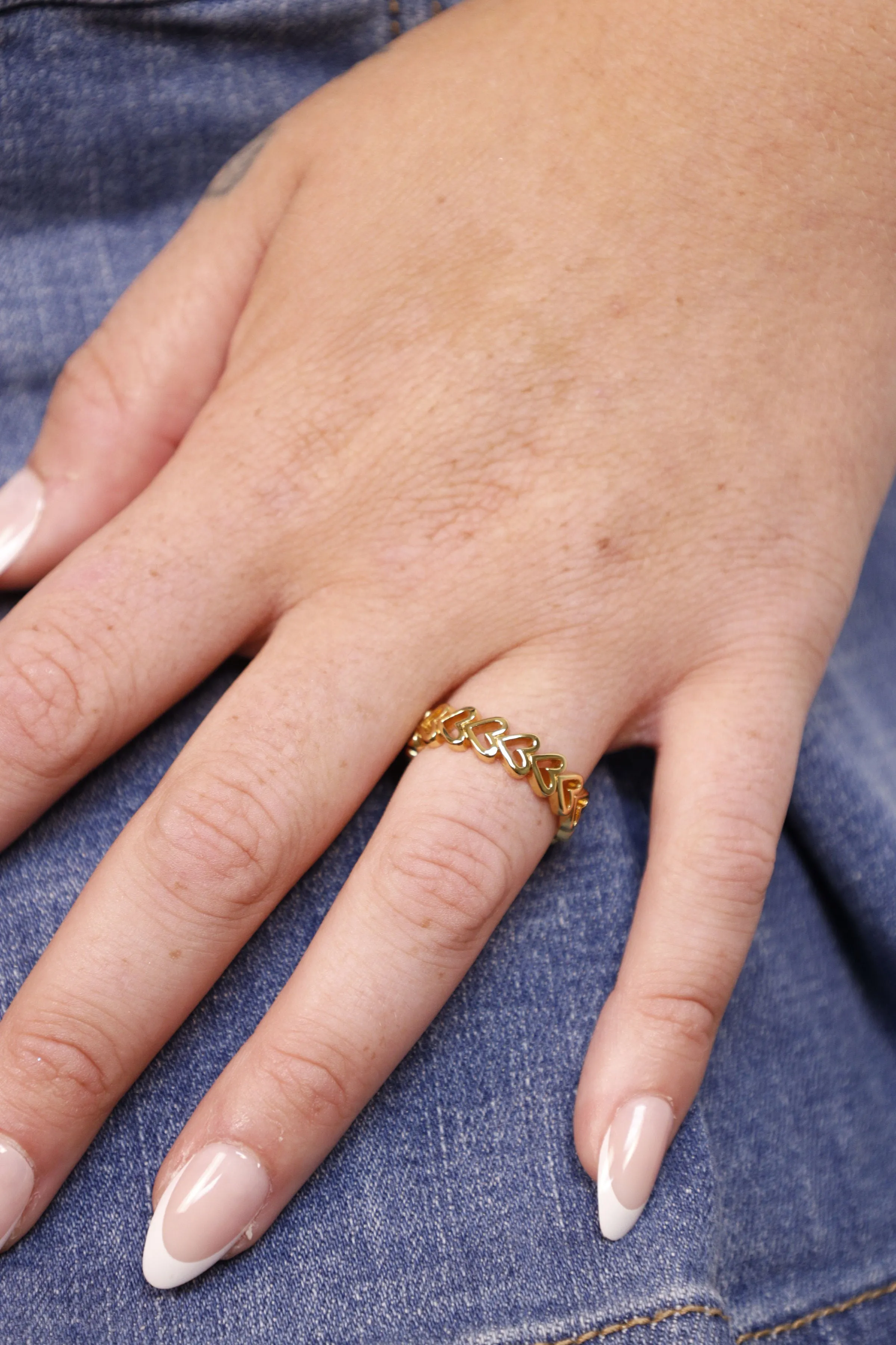 Open Heart Band Ring
