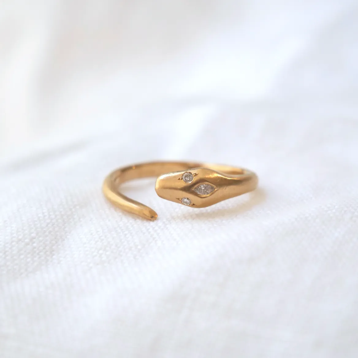 Open Ouroboros Marquise Diamond