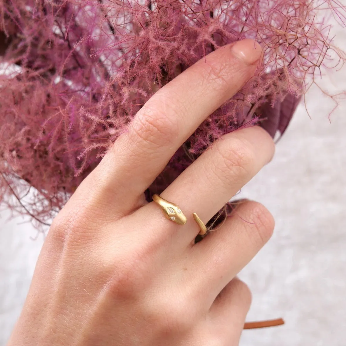 Open Ouroboros Marquise Diamond