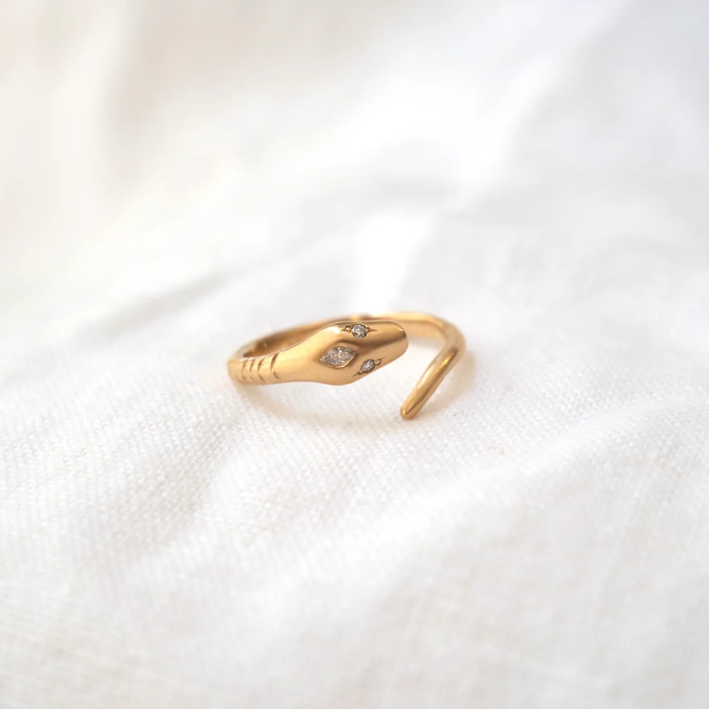 Open Ouroboros Marquise Diamond