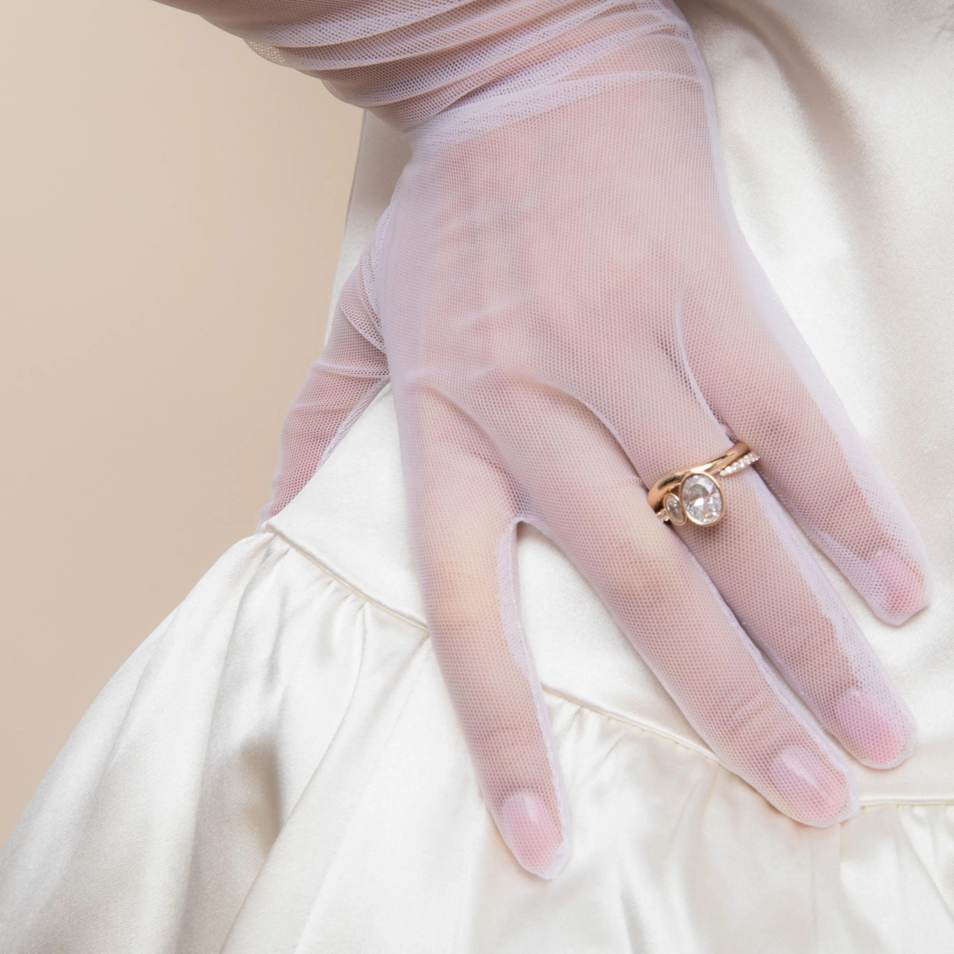Open Pave Oval Try-on Band