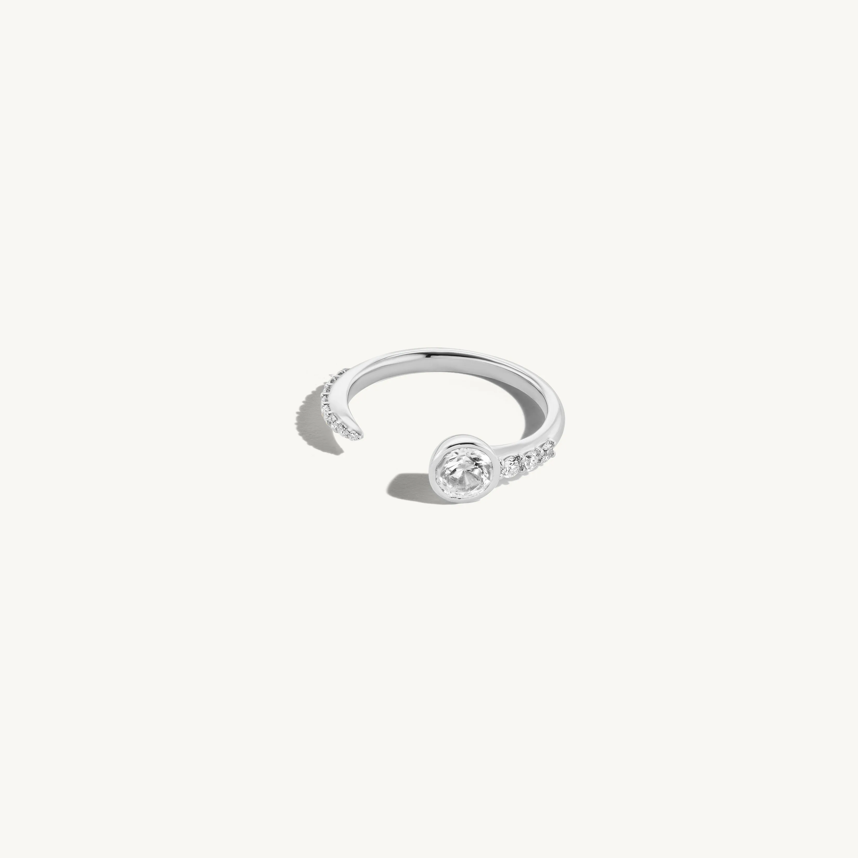 Open Pave Round Band