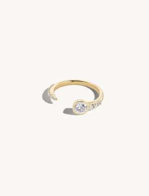 Open Pave Round Band