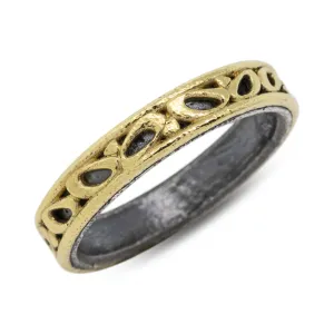 Open Pebble Mesh Ring