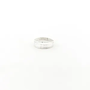 Open Quadruple Band Ring | Silver