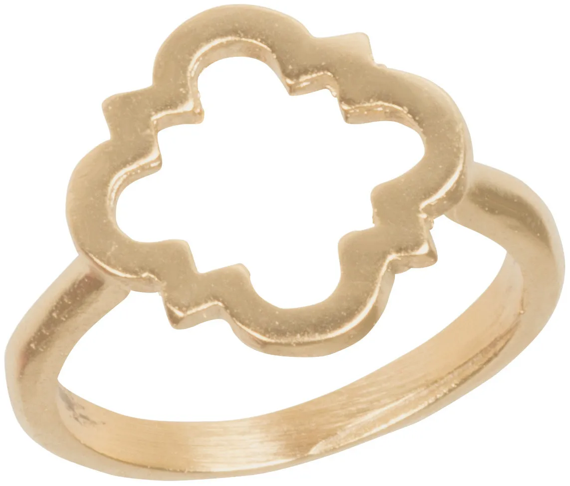 Open Quatrefoil Ring