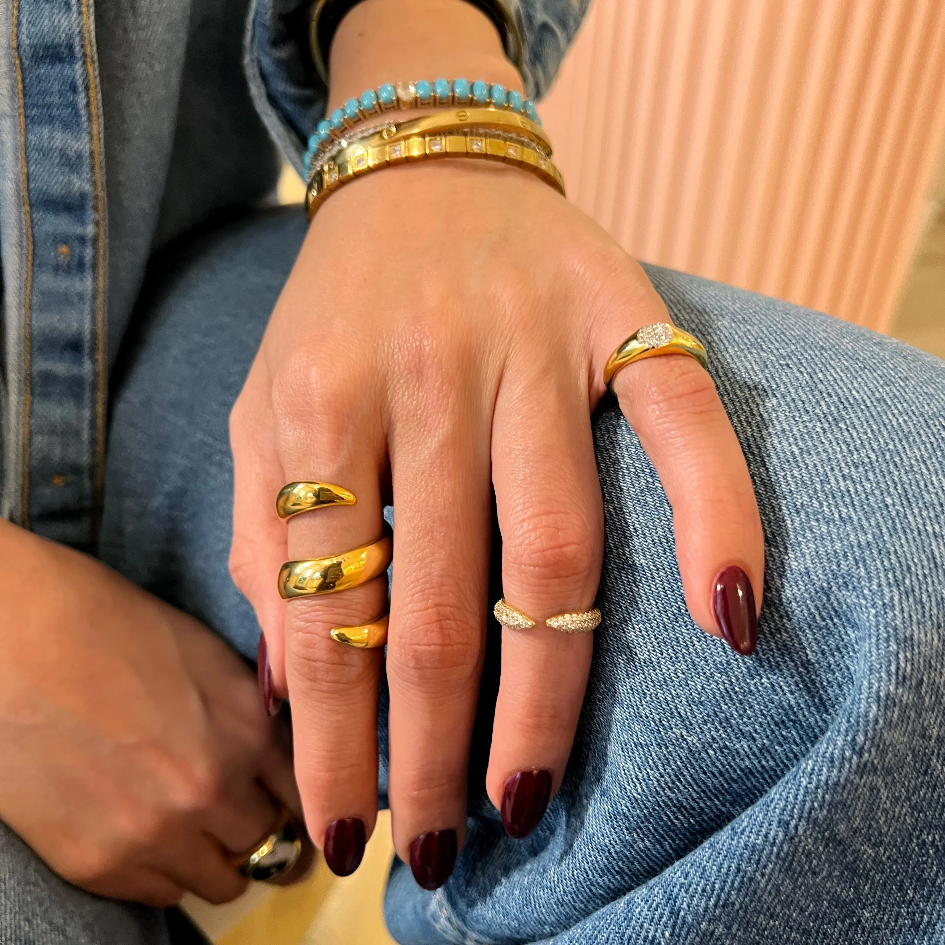 Open Ring Thin Claw