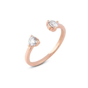 Open Stud Diamond Ring