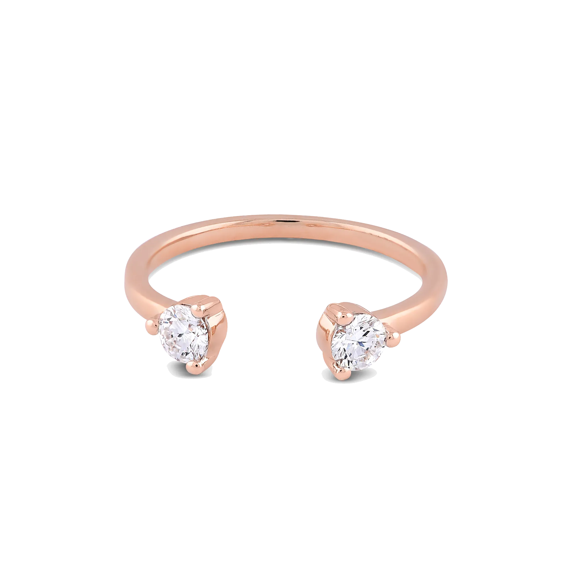 Open Stud Diamond Ring