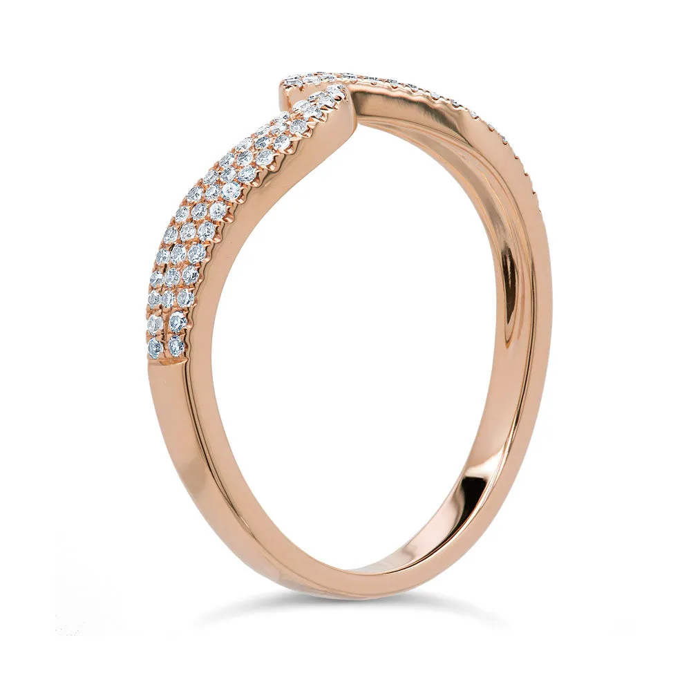 Open Wave Diamond Ring