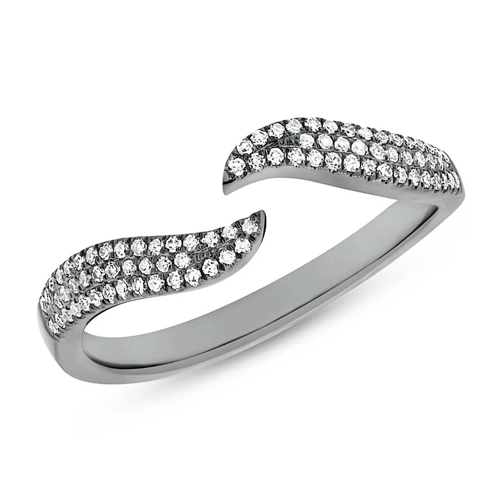 Open Wave Diamond Ring