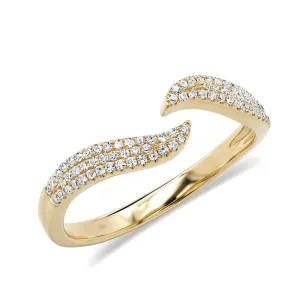 Open Wave Diamond Ring