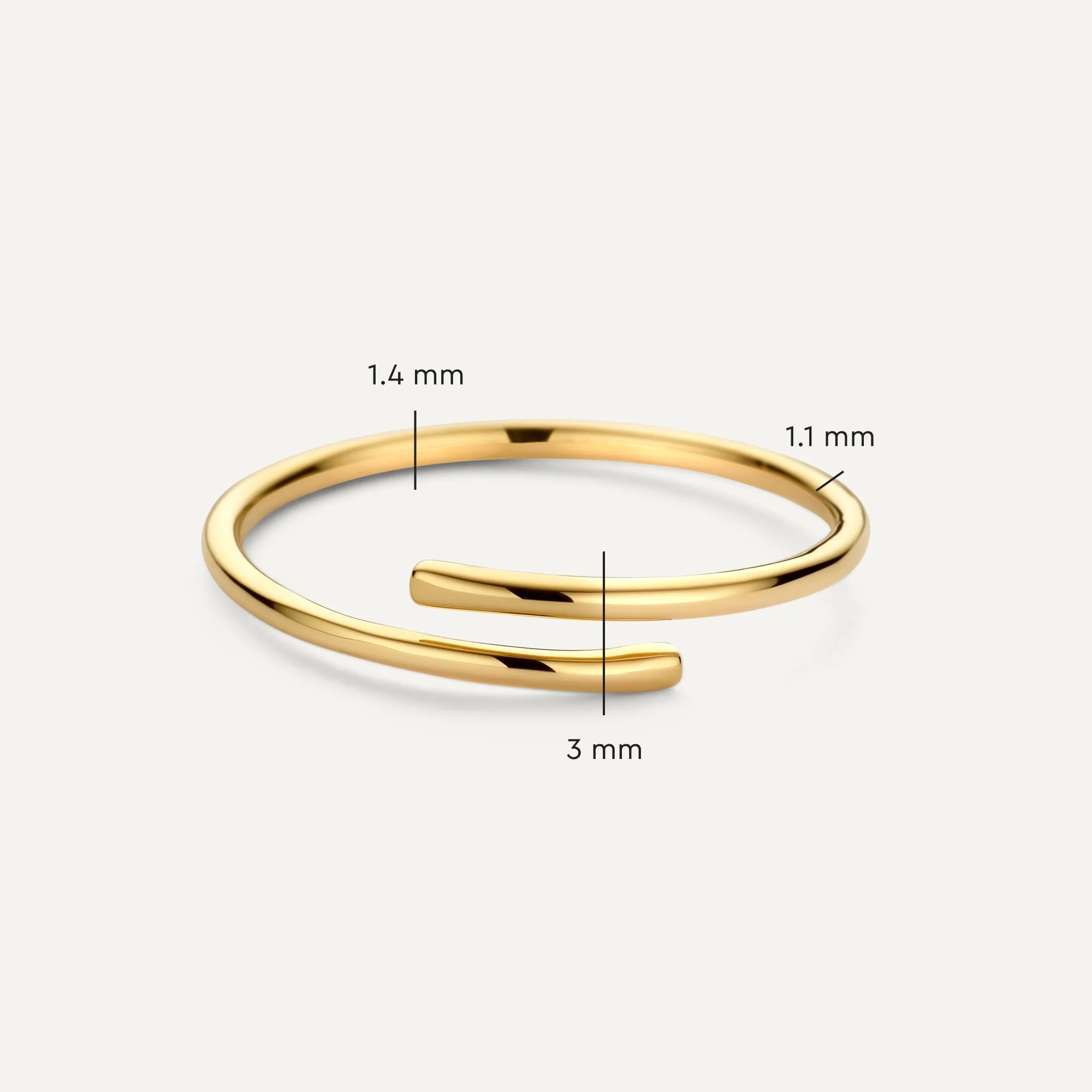 Open Zirconia Rings Set