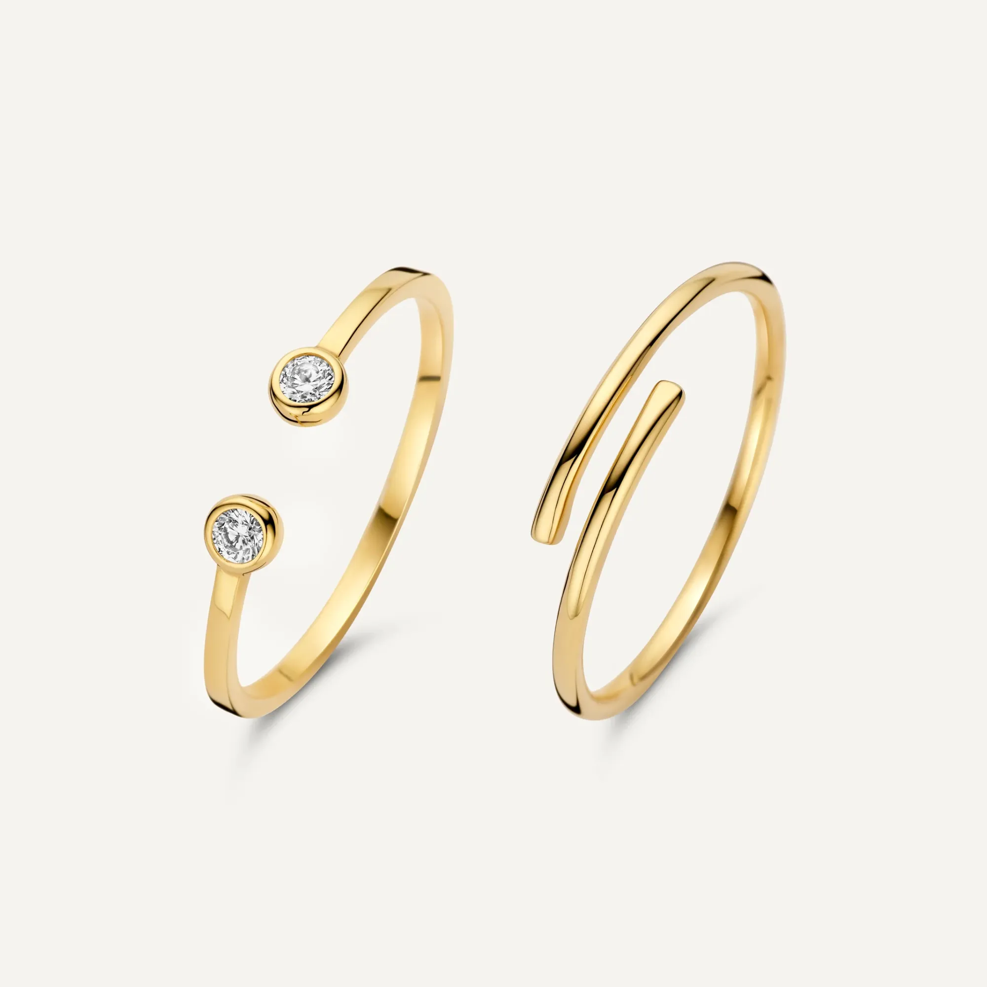 Open Zirconia Rings Set