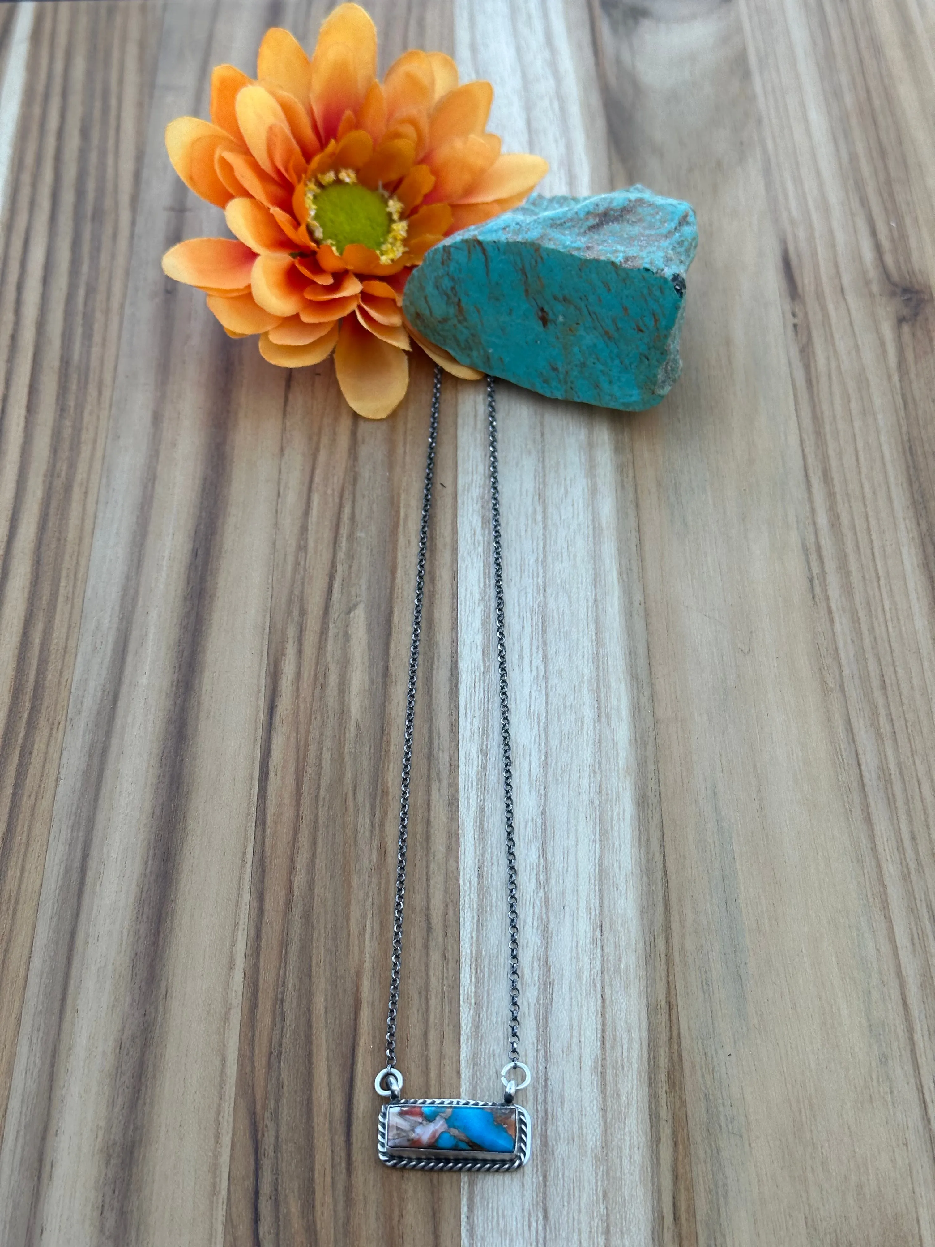 Orange Crush Bar Necklace