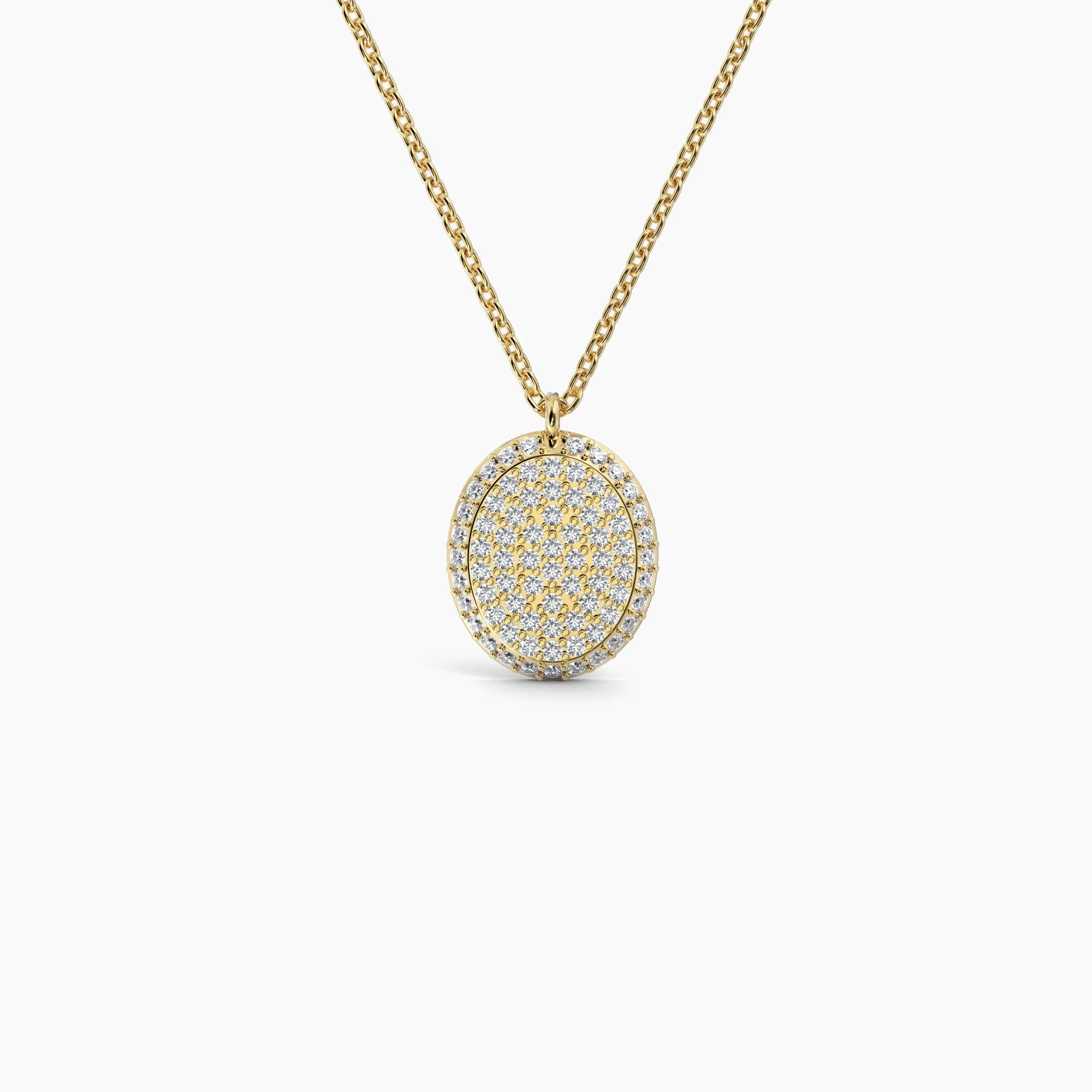 Oval Shaped AMoré Pavé Necklace With 0.60 ct. Diamonds