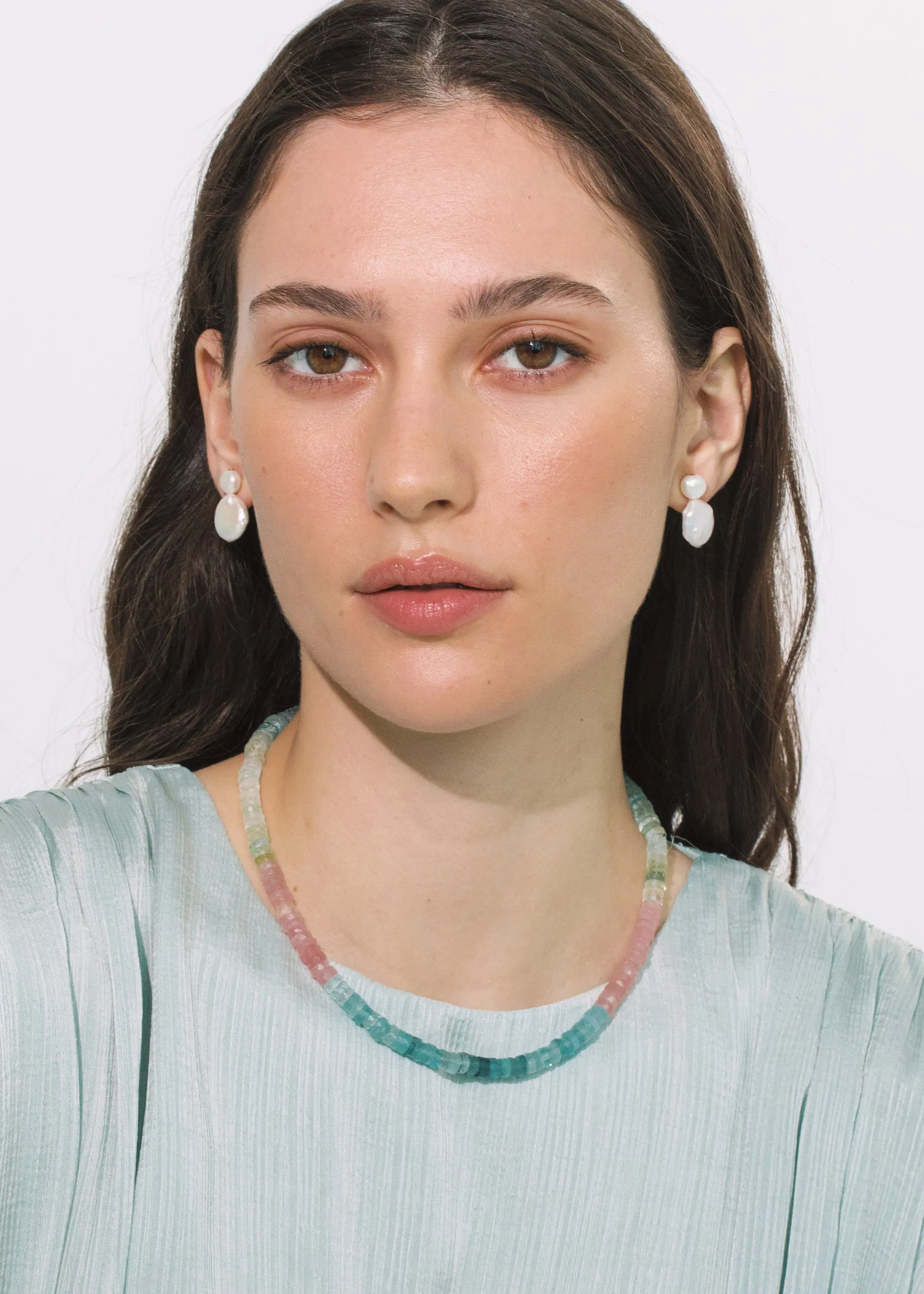 Palmi Necklace -- Aquamarine