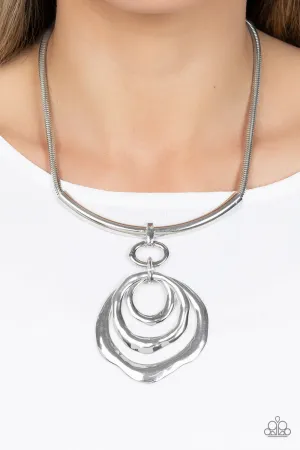 Paparazzi - Forged in Fabulous - Silver Necklace