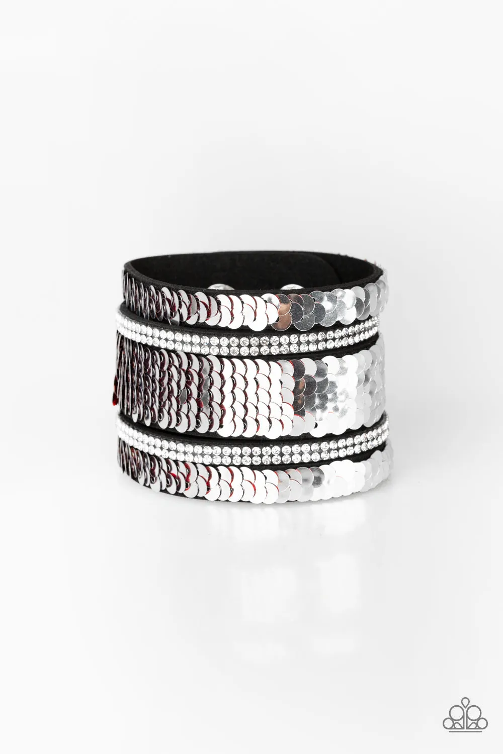 Paparazzi -MERMAID Service - Red Bracelet