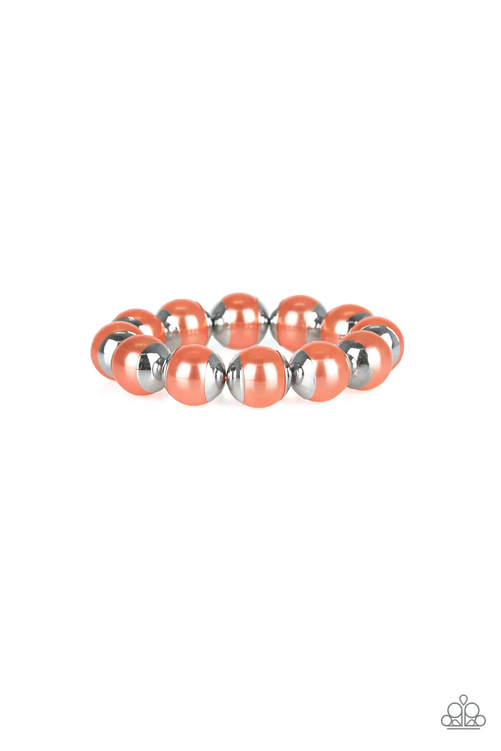 Paparazzi - One Woman Show-STOPPER- Orange Bracelet