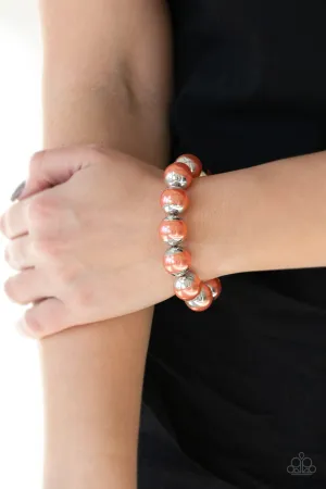 Paparazzi - One Woman Show-STOPPER- Orange Bracelet