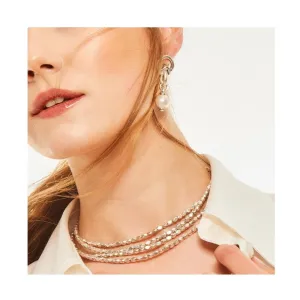 Paths necklace, silver