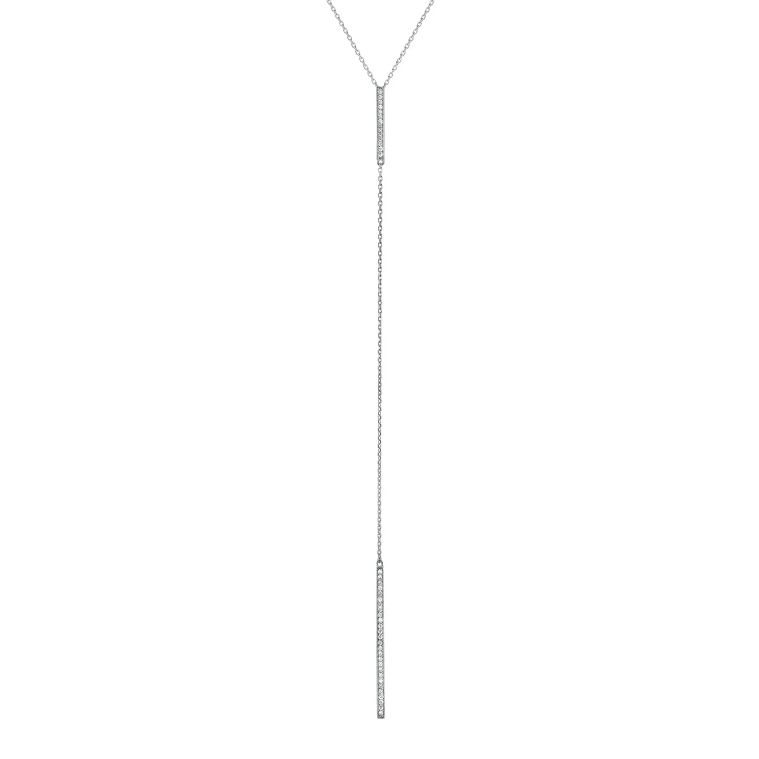 PAVE BAR BOLO NECKLACE