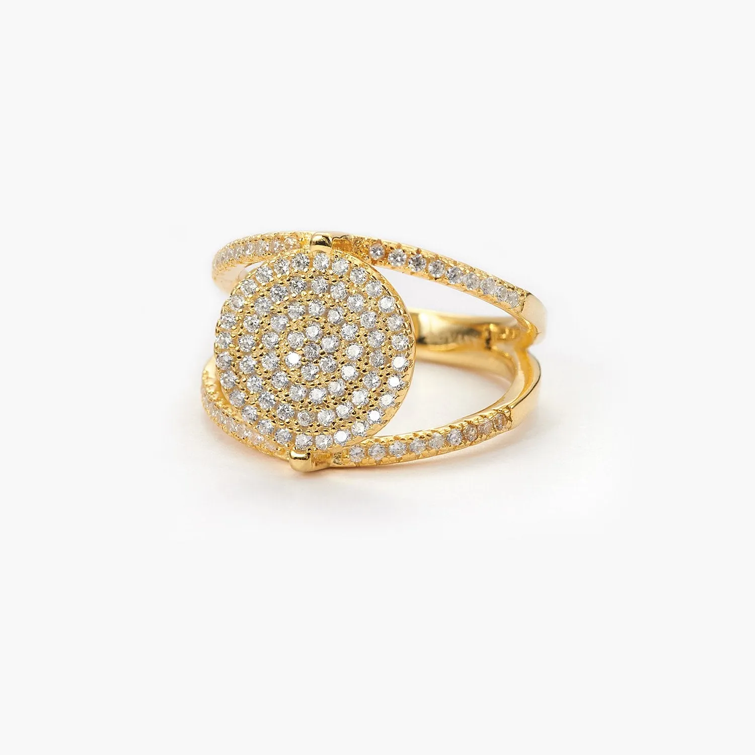 Pave Disc Ring