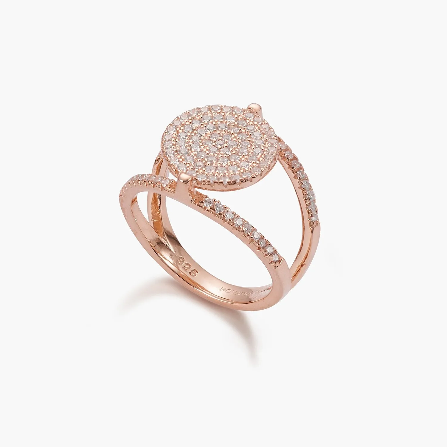 Pave Disc Ring
