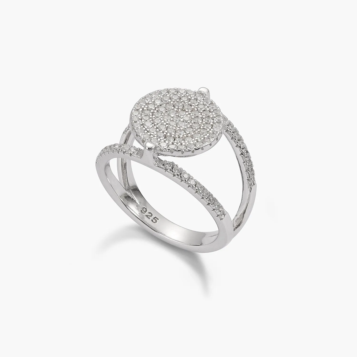 Pave Disc Ring