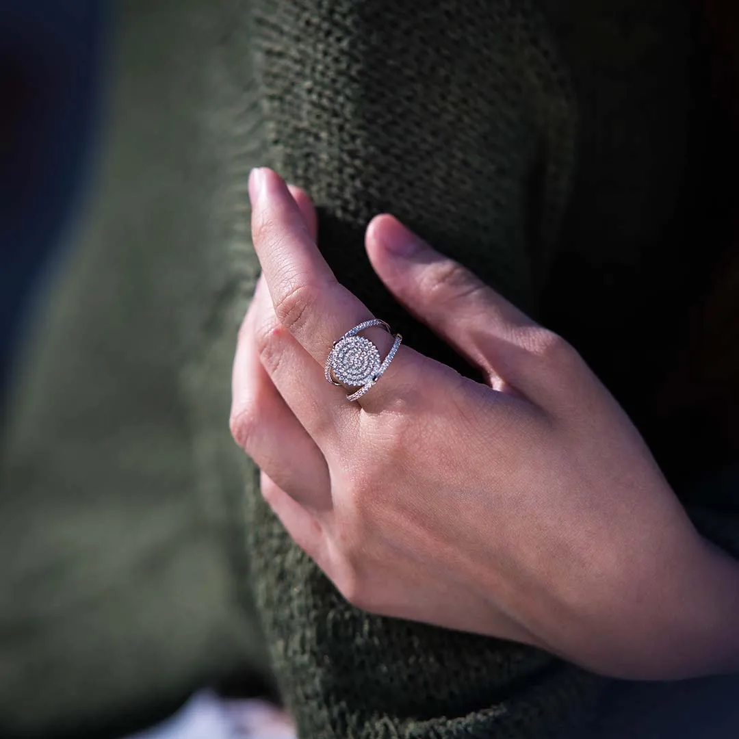 Pave Disc Ring