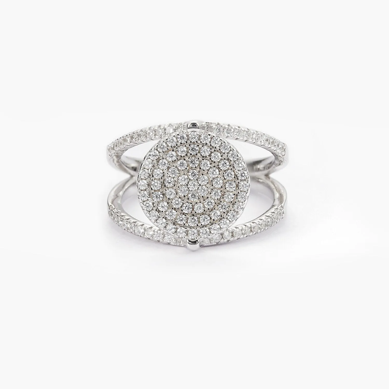 Pave Disc Ring