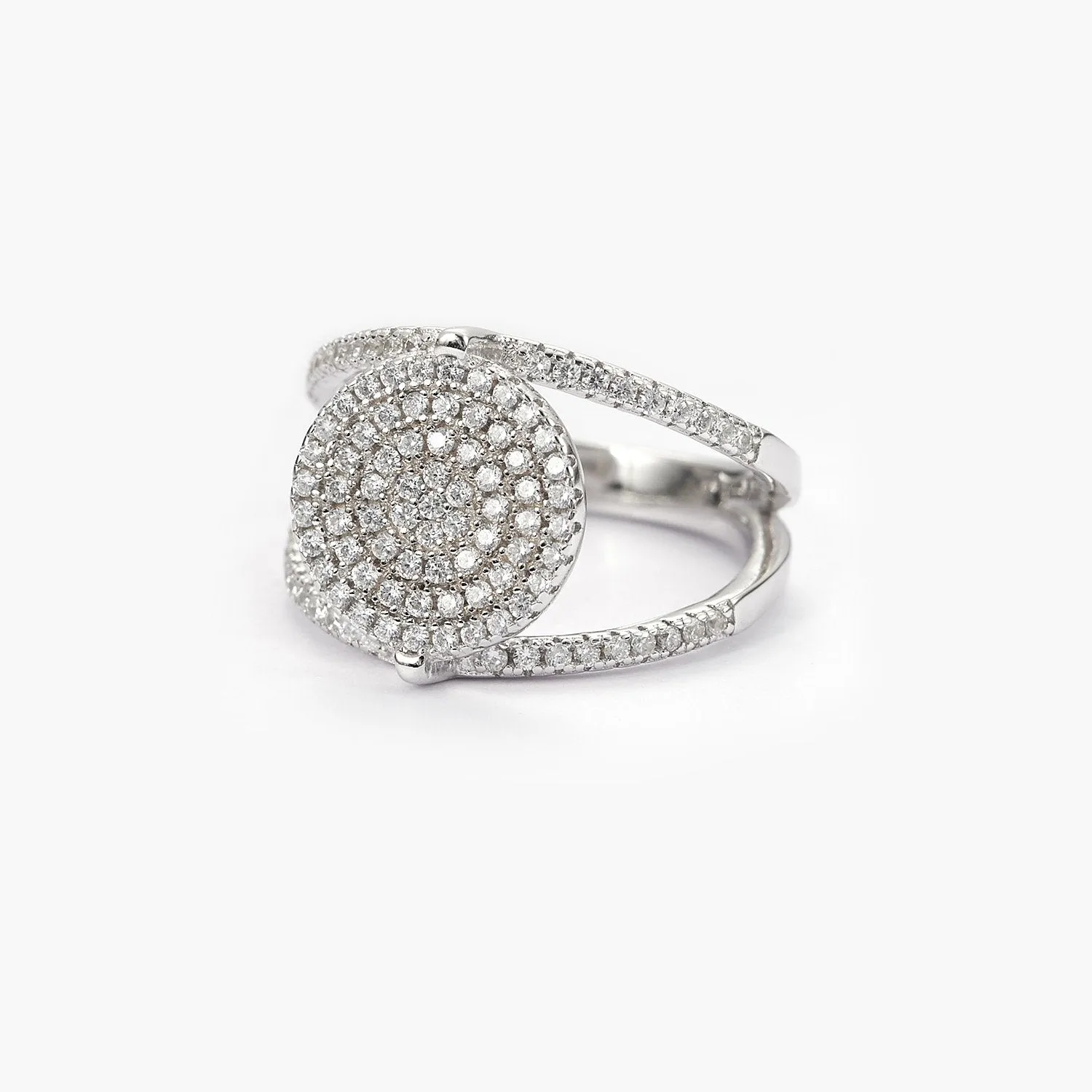 Pave Disc Ring