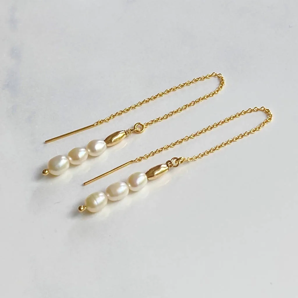Pearl Threader Earring