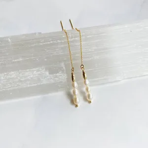Pearl Threader Earring